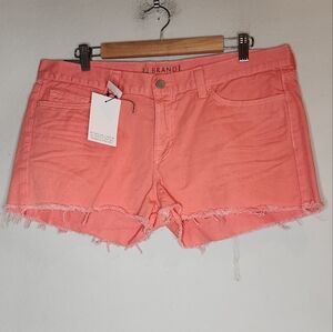 NWT J Brand Coral Denim Cut-Off Jean Shorts Womens Size 32